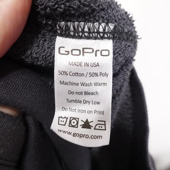 GoPro Hoodie Mens Large Full Zip Sweatshirt Made USA Graphic Pullover - Picture 8 of 9